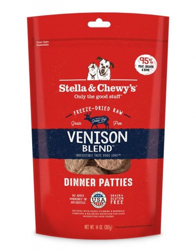 Stella & Chewy's 凍乾脫水狗糧 SC079-A Freeze Dried Dinner Patties for dog - 鹿肉羊肉配方 14oz