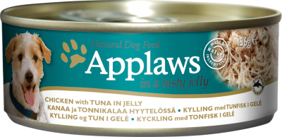 Applaws 天然Jelly系列 雞肉+吞拿魚 狗罐頭 156g [3121]