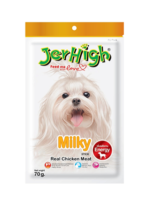 JerHigh 狗小食 Jer09-70g 牛奶雞肉條 70g