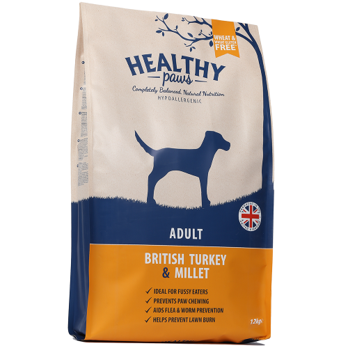 Healthy Paws [43097]- 火雞肉小米成犬狗糧 12kg