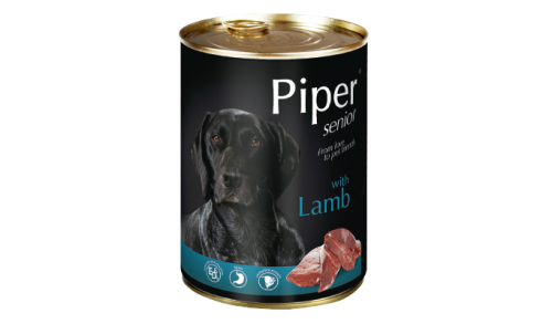 Piper 黑鑽 老犬羊肉味狗罐頭 400g