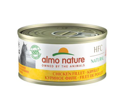 almo nature [9016] - HFC Natural - chicken filiet 雞柳片貓罐頭 70g x 24罐原箱優惠