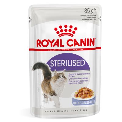 Royal Canin 健康營養系列 - 絕育成貓營養主食濕糧(啫喱) *Sterilised Adult Cat (Jelly)* 85g x 12包同款原箱優惠 [3160900]
