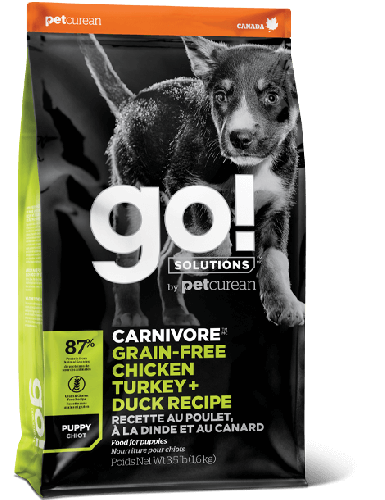 GO! SOLUTIONS 活力營養系列 無穀物雞肉+火雞+鴨肉 幼齡犬狗糧配方 03.5 lb [005050]