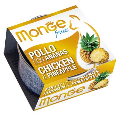 Monge MO3338 生果系列 貓罐頭 80g-雞+菠蘿