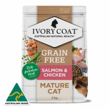 Ivory Coat [ICS] - 三文魚和雞肉*老貓*配方 貓乾糧 2kg［新包裝］