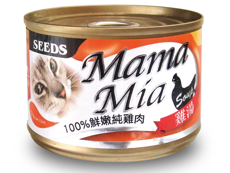 SEED BMA-06 MamaMia機能愛貓雞湯餐罐 - 100%鮮嫩雞肉+絲蘭提取物 170g