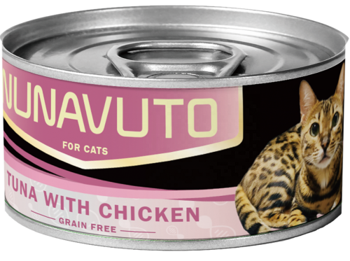 Nunavuto NU-02 貓罐頭 吞拿魚伴雞肉 80g