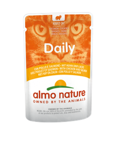 almo nature 貓濕糧系列 Daily menu 5270 Chicken and Salmon 雞肉鮭魚 70g (法國)