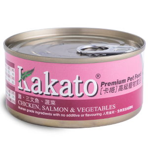 Kakato 834 雞+三文魚+蔬菜 170G