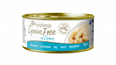 Applaws 無穀物系列 (1204) 鱈魚Pollock in Gravy肉汁 貓罐頭 70g