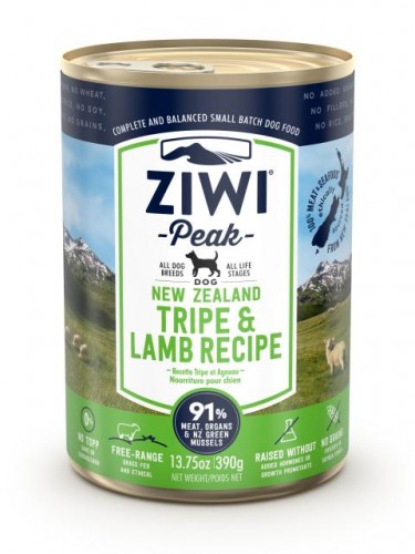 ZiwiPeak CDTL (狗用) 罐裝料理 草胃+羊肉 390g
