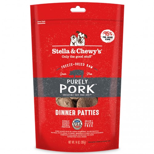 Stella & Chewy's 凍乾脫水狗糧 SC113 Freeze Dried Dinner Patties for dog - 豬肉配方 14oz