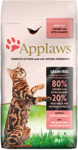 Applaws 全天然成貓-雞+三文魚 2kg [4023]