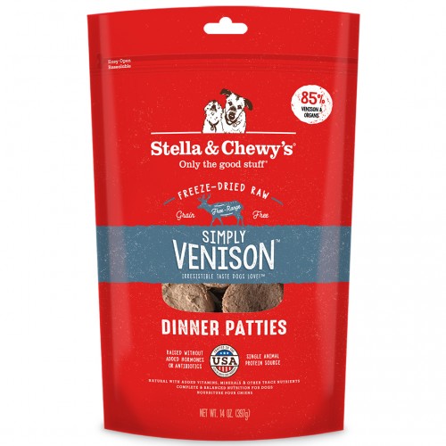 Stella & Chewy's 凍乾脫水狗糧 SC117 Freeze Dried Dinner Patties for dog - 單一蛋白 - 鹿肉配方 14oz (397g)