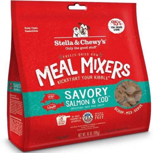 Stella & Chewy's 乾糧伴侶 SC031 Freeze Dried Meal Mixers for dog 三文魚+鱈魚配方 18oz