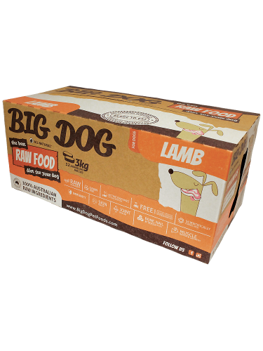 Big Dog 急凍狗糧羊配方 3kg ( 12件x 250g ) 