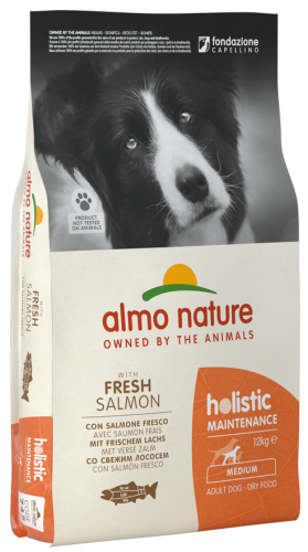 Almo Nature 狗乾糧 [745] Holistic 中型犬乾糧 - 三文魚 12kg