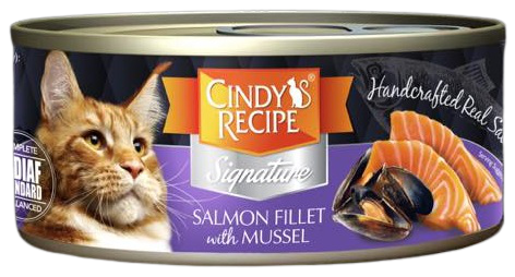 Cindy’s Recipe [CR-S10] Signature系列 - 三文魚配青口湯(Mussel) 主食罐 70g x 12罐原箱優惠