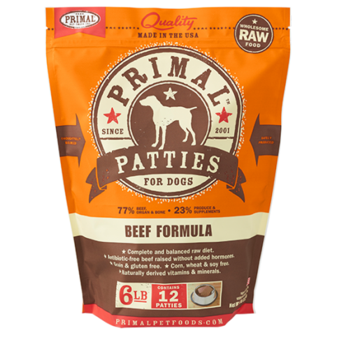 PRIMAL**急凍**鮮肉狗配方 - 牛肉 6 lb