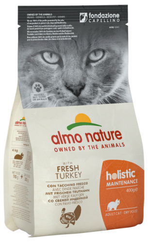 Almo Nature 貓乾糧 - [627] Holistic 2kg Turkey 火雞肉 (橙)
