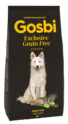 Gosbi 無穀物低敏中型成犬魚肉配方 12kg [GMEF]