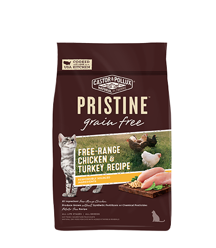 PRISTINE ™ 無穀物全貓糧 – 放養雞，火雞配方 3lb [52057]