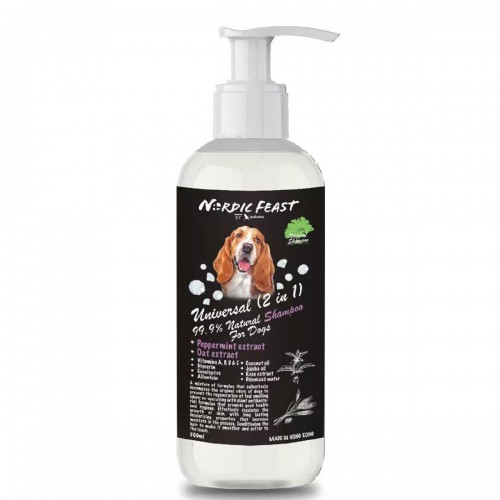 Nordic Feast 全天然洗毛系列 - 99.9% 天天然通用配方 全犬用 (2 in 1) 500ml