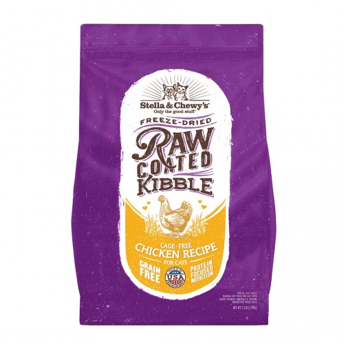 Stella & Chewy's [CRC-CFC- 2.5]- 貓咪凍乾生肉外層乾糧 - 放養雞配方 2.5lb
