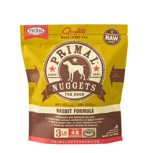 PRIMAL **急凍**鮮肉狗配方 - 兔肉 3 lb