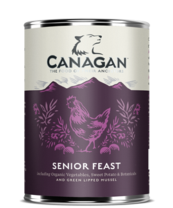 Canagan 全天然無穀物狗罐頭 400G - 頂級護理老犬雞肉配方 x 6罐原箱優惠