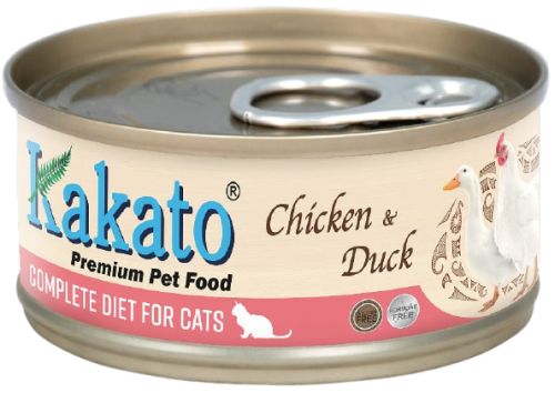 Kakato 762 雞+鴨 *貓用主食罐* 70g (粉)