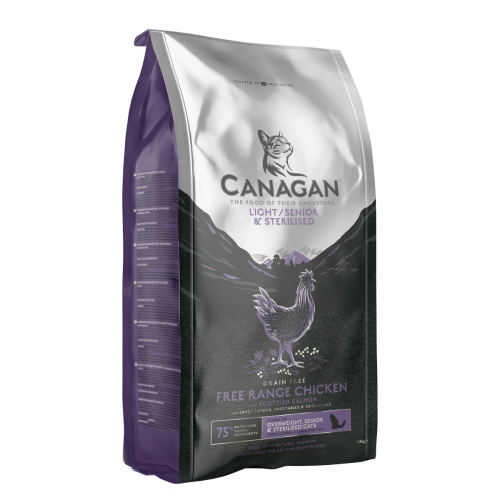 Canagan [ZLS1] - Light/Senior/Sterilised原之選 無穀物減肥/老貓 (全貓糧) 1.5kg