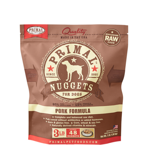 PRIMAL **急凍**鮮肉狗配方 - 豬肉 3 lb