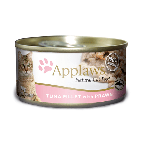 Applaws 吞拿魚柳+海蝦貓罐頭 70g [1008]