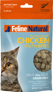 斷貨 可預訂預8月中返貨 F9 Natural [F9-HB-C50]- Chicken Healthy Bites 凍乾雞肉粒貓零食 50g