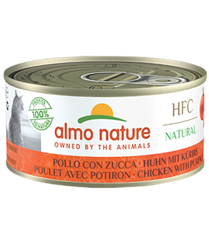 almo nature [5123] - HTC 150g大罐系列 Chicken w/ Pumpkin 雞肉+南瓜 貓罐頭 150g