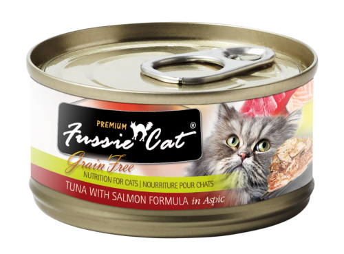 Fussie Cat FU-GRC 吞拿魚+三文魚貓罐頭 80g