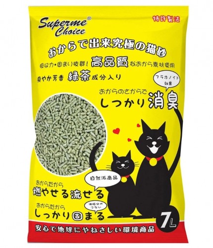 Superme Choice 綠茶味豆腐砂 7L x 6包優惠