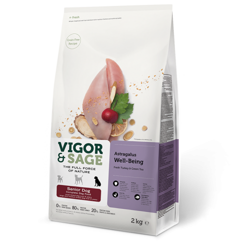 Vigor & Sage Astragalus Well-Being Senior Dog 黃芪年長犬 02kg [17152] 
