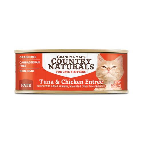 Country Naturals [CNCE044]-無穀物 吞拿魚走地雞肉泥配方 貓罐頭 2.8oz