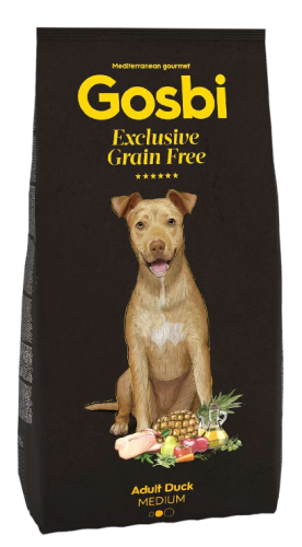 Gosbi 無穀物低敏中型成犬鴨肉配方 03kg [GMED]
