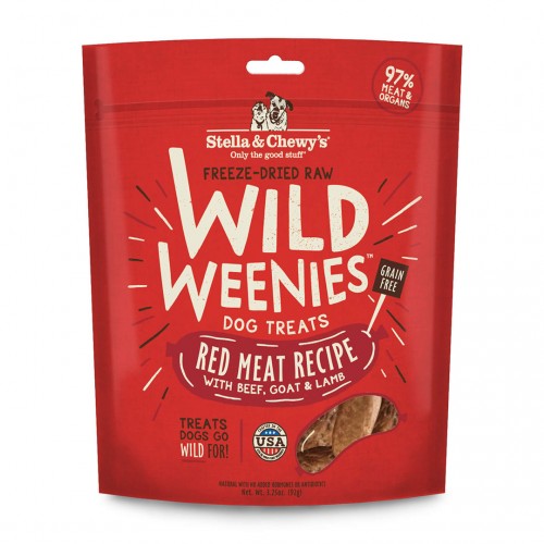 Stella & Chewy's [WW-RM-3.25]- Wild Weenies  凍乾香腸小食系列 紅肉配方 3.25oz