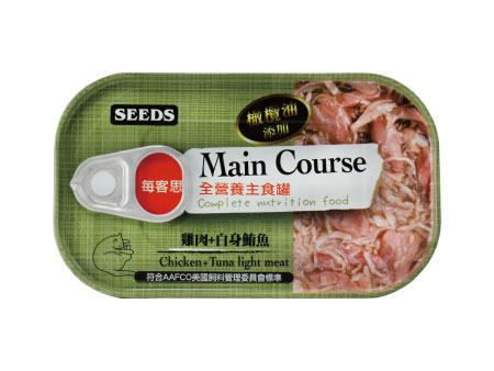SEEDS Main Couse MC04 雞肉+白身鮪魚 貓罐頭 115g 