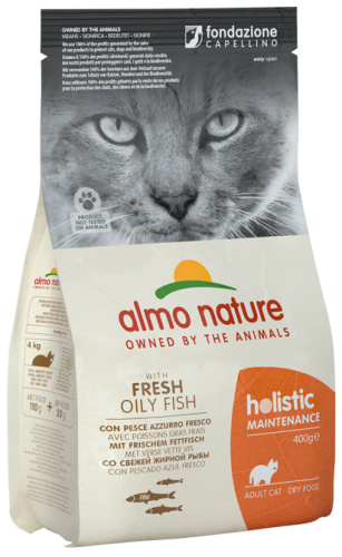 Almo Nature 貓乾糧 - [624] Holistic 2kg Oily Fish 海魚 (橙)