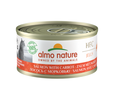 almo nature [9032] - HFC Jelly - Salmon with Carrot 胡蘿蔔鮭魚(三文魚) 貓罐頭 70g x 24罐原箱優惠