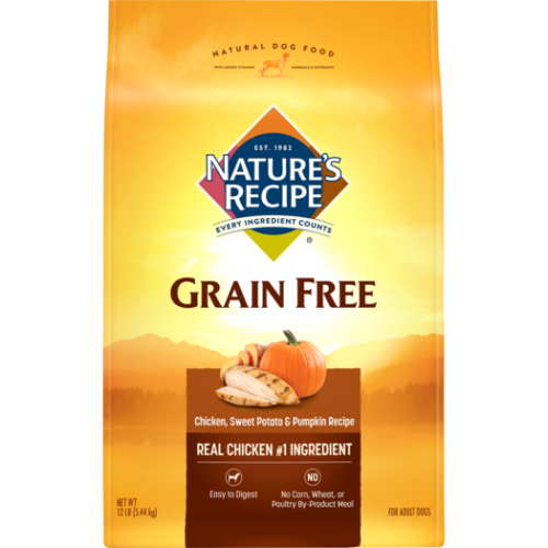 Nature's Recipe 無穀物配方- 雞加甜薯及南瓜 12lb