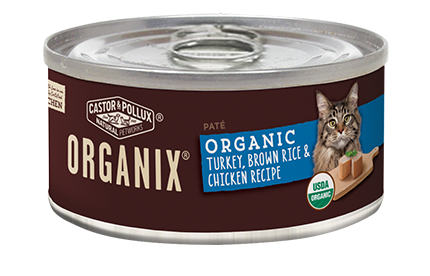 ORGANIX 有機貓用罐頭 - 火雞、糙米和雞肉配方 5.5oz [7901]