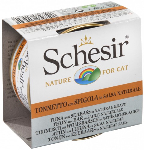 SchesiR 無穀物系列 3004 吞拿魚+鱸魚貓罐頭 70g x 14罐原條優惠