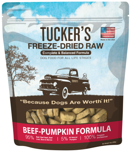Tuckers 凍乾狗糧 牛+南瓜配方 14oz [FRSSBEEF]